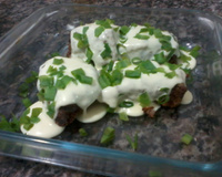 Filé mignon à milanesa com requeijão