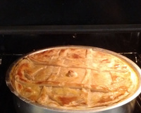 Torta de palmito com massa folhada