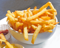 Batata frita na panela de pressão