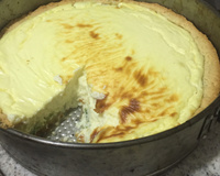 Quiche de queijo e alho poró