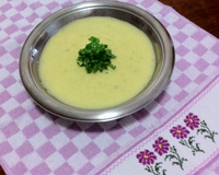 Purê de batata doce com salsinha