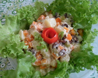 Salada de maionese de Natal