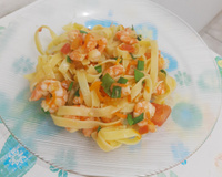 Fettuccine com camarão