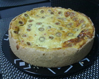 Quiche fácil de queijo e cebola