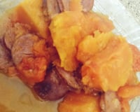 Lingüiça com abóbora