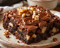 Nada diz "eu te amo" como uma boa sobremesa: esse brownie de creme de avelã com nozes é o doce perfeito para o Dia dos Namorados