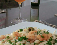 Espaguete de camarão à la Cristina