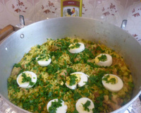 Arroz com costelinha de porco