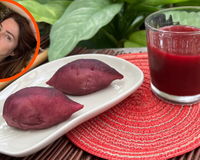 "Acordo com fome": o suco com batata-doce que Letícia Spiller bebe no café da manhã, aprenda como fazer e saiba benefícios