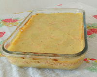 Escondidinho fit de batata doce com frango