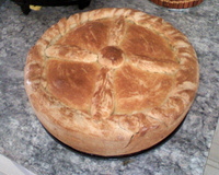 Torta de frango com massa podre