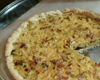Quiche de alho poró