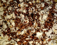 Pipoca doce de chocolate