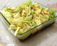 Salada de acelga com alho e gengibre frito