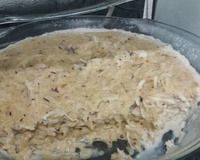 Arroz doce com coco e paçoca