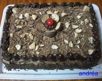 Bolo de aniversário da Regina (com raspas de chocolate)