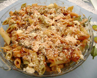 Fusilli especial com salmão defumado