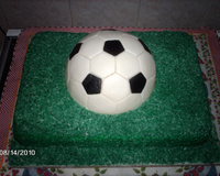 Bolo de festa - campo de futebol
