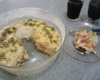 Pudim de pão salgado