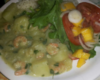 Delícia de bacalhau com camarão