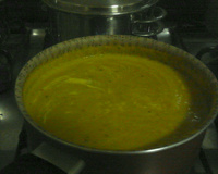 Creme de abóbora com gorgonzola