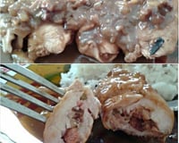 Filé de frango recheado