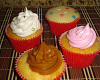 Cupcakes de baunilha