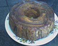 Bolo caramelizado de banana da Cida