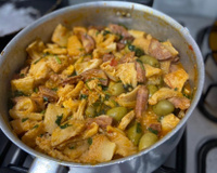 Bucho com batata frita 