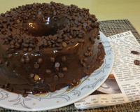 Bolo de chocolate meio amargo do Vitor