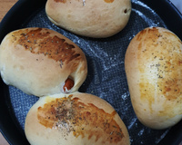 Pão de leite com salsicha