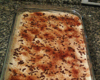 Pavê 3 cores de bolacha champagne