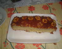 Bolo de banana caramelizada fácil