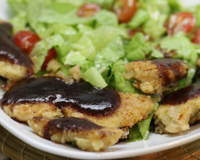 Frango com mel e gengibre