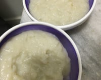 Creme de arroz com banana sem lactose