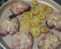 Linguiça temperada no forno