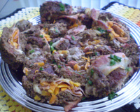 Rocambole de carne moída