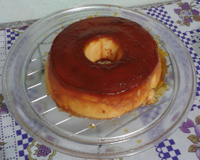 Pudím rápido na panela de pressão