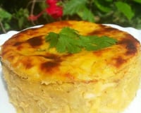 Torta de frango com batata doce fit