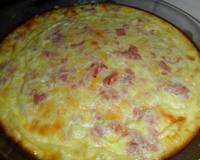 Quiche de presunto e queijo do Glauco