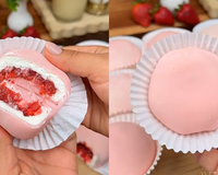 A sobremesa mais fofinha do mundo: aprenda a fazer mochi recheado com geleia de morango em casa