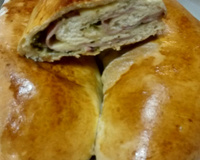 Pão de liquidificador recheado