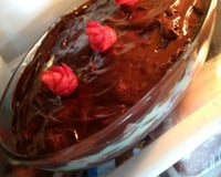 Pavê de chocolate e morango