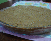 Purê de batata recheado com carne moída