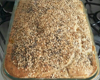 Torta integral com recheio de cenoura e queijo branco