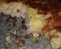 Escondidinho de aipim queijo e presunto