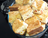 Torta de palmito com azeitonas