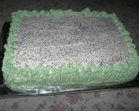 Bolo de aniversário de pêssego