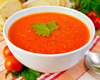 Sopa simples de tomate