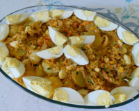 Salada de bacalhau frio